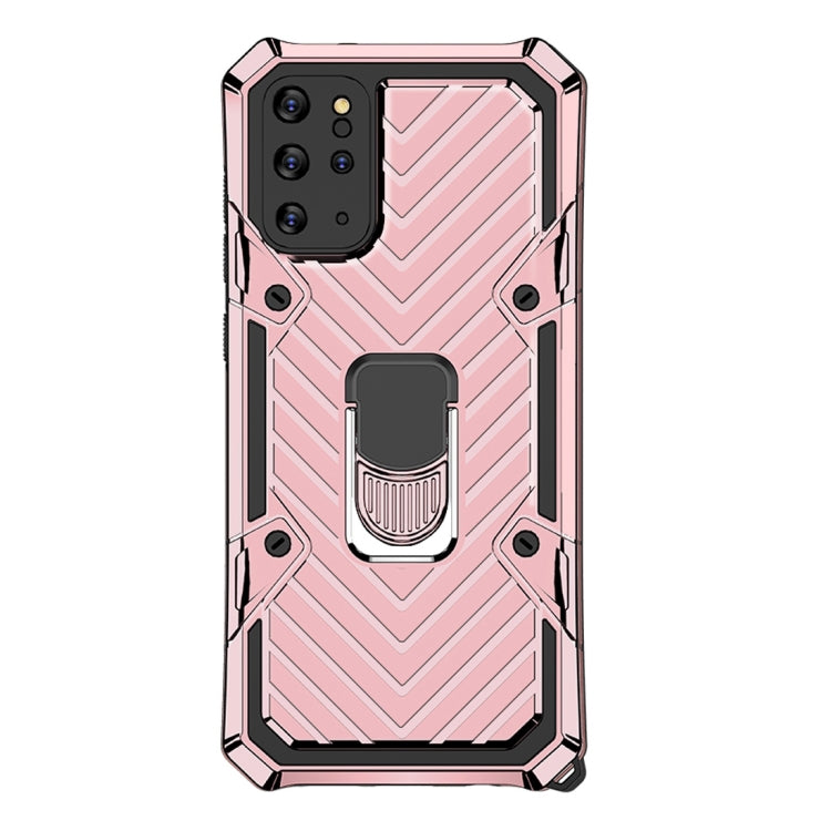 For Samsung Galaxy S20+ Cool Armor PC + TPU Shockproof Case with 360 Degree Rotation Ring Holder