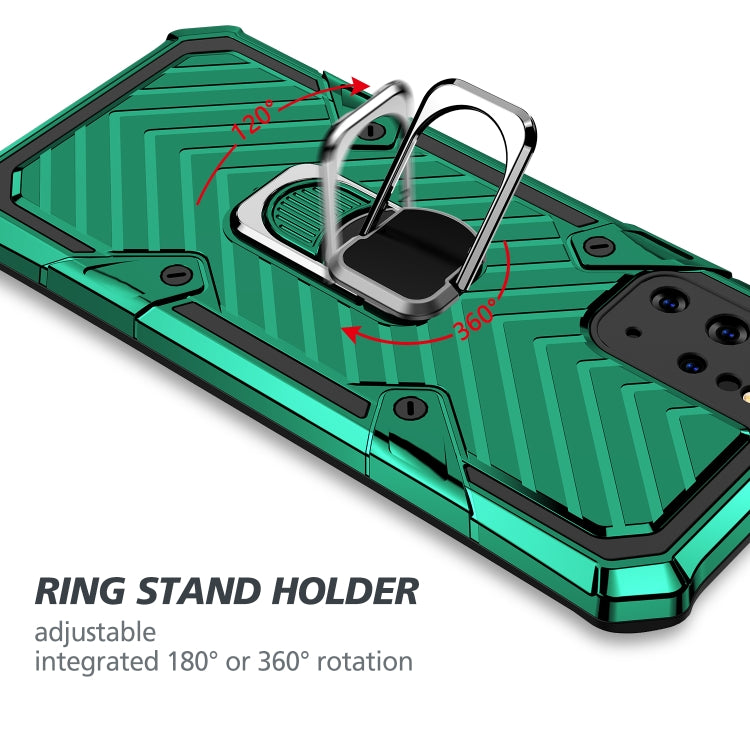 For Samsung Galaxy S20+ Cool Armor PC + TPU Shockproof Case with 360 Degree Rotation Ring Holder