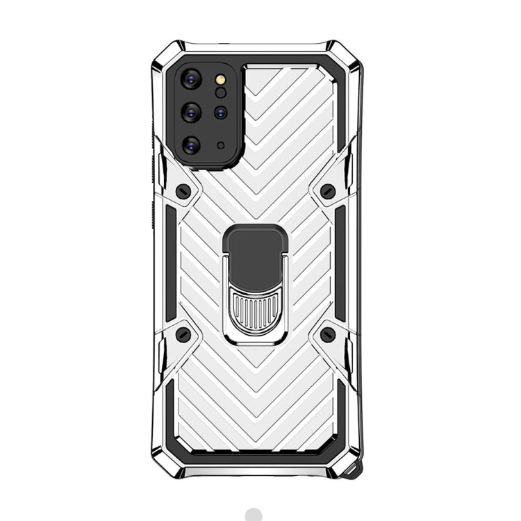 For Samsung Galaxy S20+ Cool Armor PC + TPU Shockproof Case with 360 Degree Rotation Ring Holder