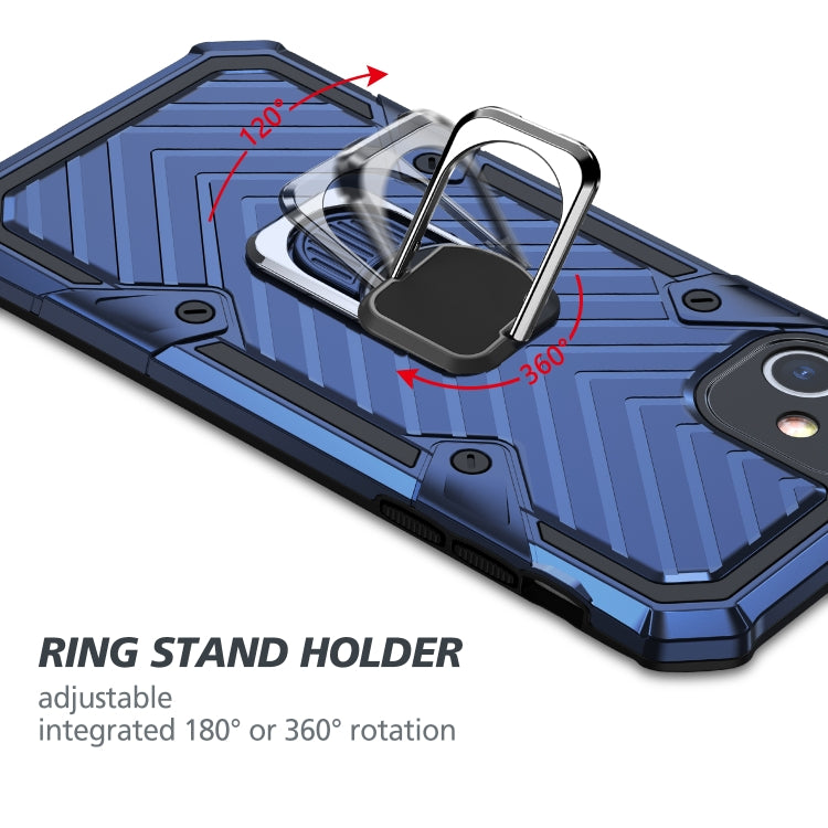 For Samsung Galaxy S20 Ultra Cool Armor PC + TPU Shockproof Case with 360 Degree Rotation Ring Holder