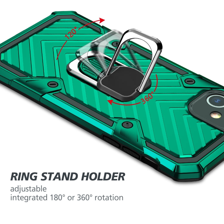 For Samsung Galaxy S20 Ultra Cool Armor PC + TPU Shockproof Case with 360 Degree Rotation Ring Holder