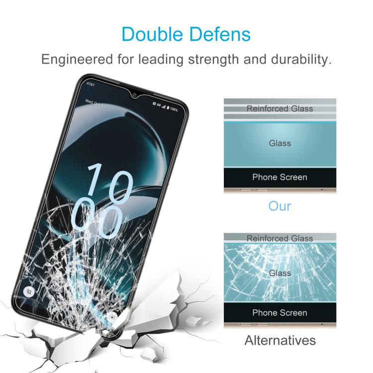 For AT&T Verge 2 10pcs 0.26mm 9H 2.5D Tempered Glass Film