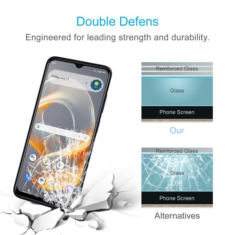 For AT&T Propel 3 5G 10pcs 0.26mm 9H 2.5D Tempered Glass Film
