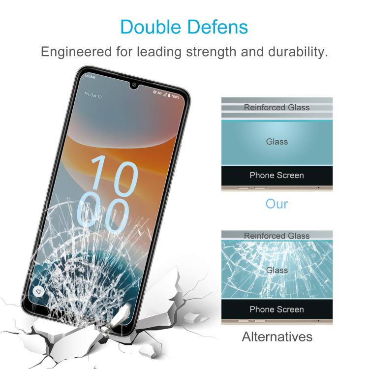 For Cricket Icon Pro 2026 10pcs 0.26mm 9H 2.5D Tempered Glass Film
