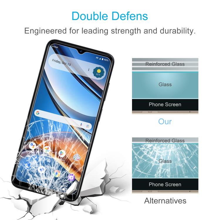 For Cricket Icon 2026 50pcs 0.26mm 9H 2.5D Tempered Glass Film