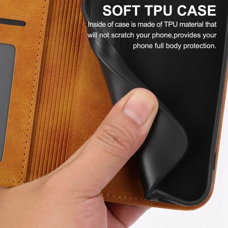 For iPhone 16 Plus Cubic Grid Calf Texture Magnetic Leather Phone Case