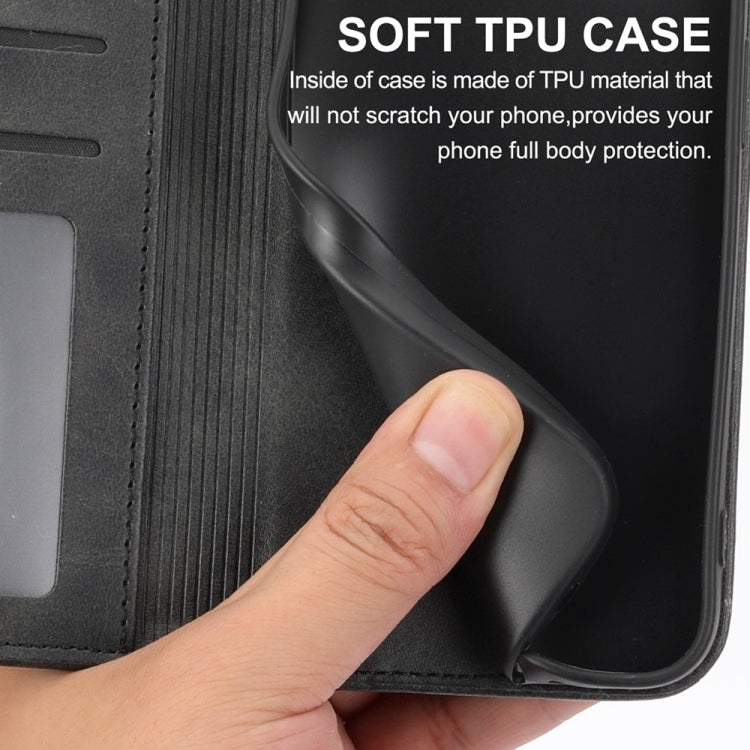 For iPhone 16 Cubic Grid Calf Texture Magnetic Leather Phone Case