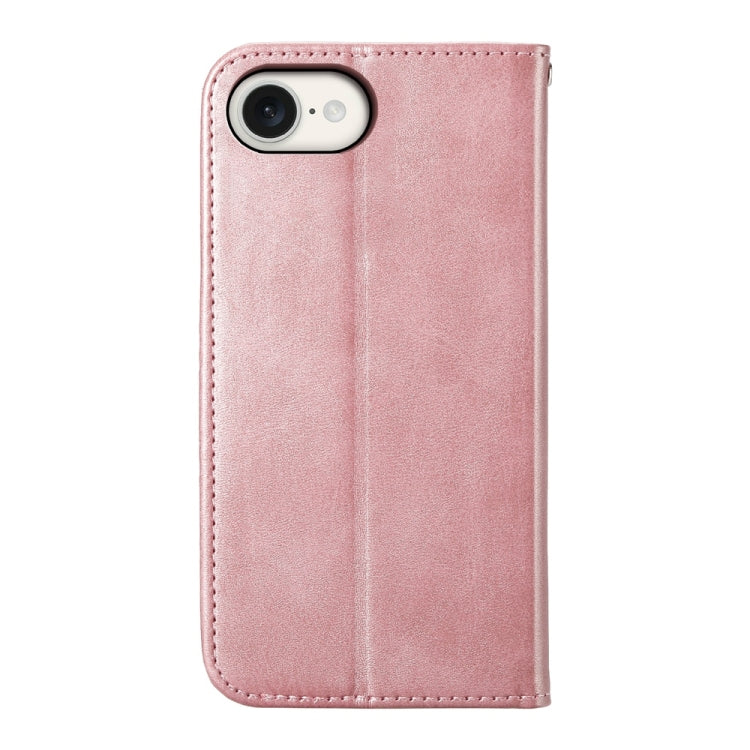 For iPhone 17e / 16e Cubic Grid Calf Texture Magnetic Leather Phone Case