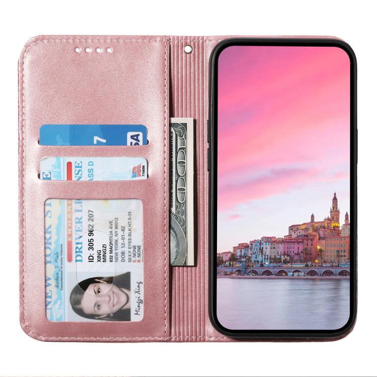 For iPhone Air Cubic Grid Calf Texture Magnetic Leather Phone Case