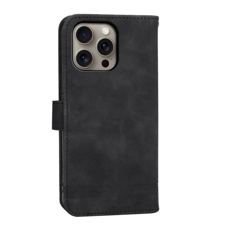 For iPhone 16 Pro Max Dierfeng Dream Line TPU Hybrid PU Leather Phone Case