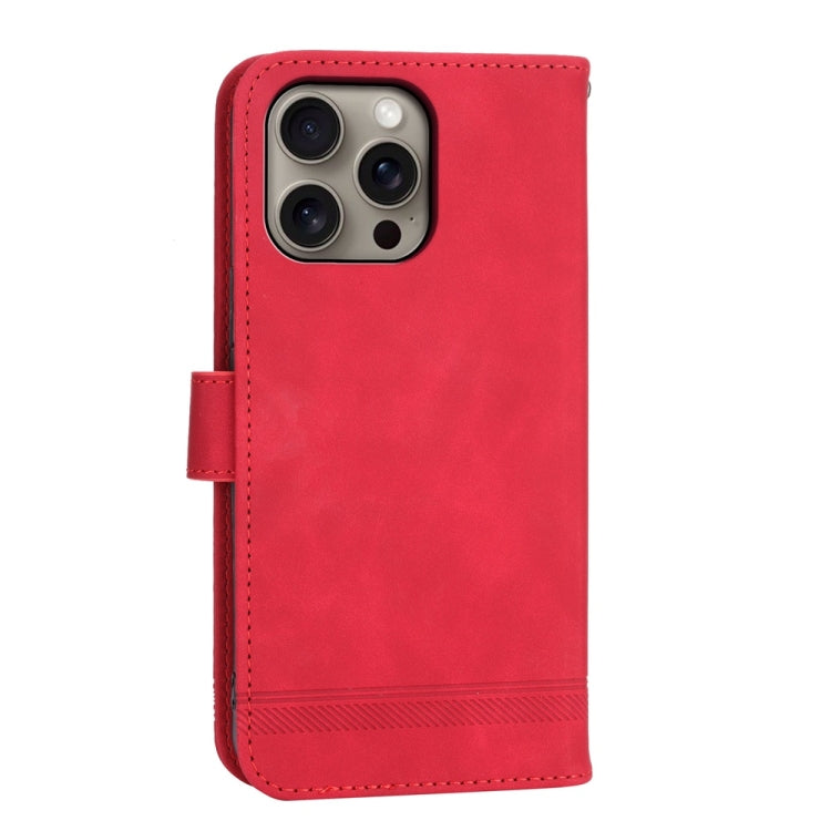 For iPhone 16 Pro Max Dierfeng Dream Line TPU Hybrid PU Leather Phone Case