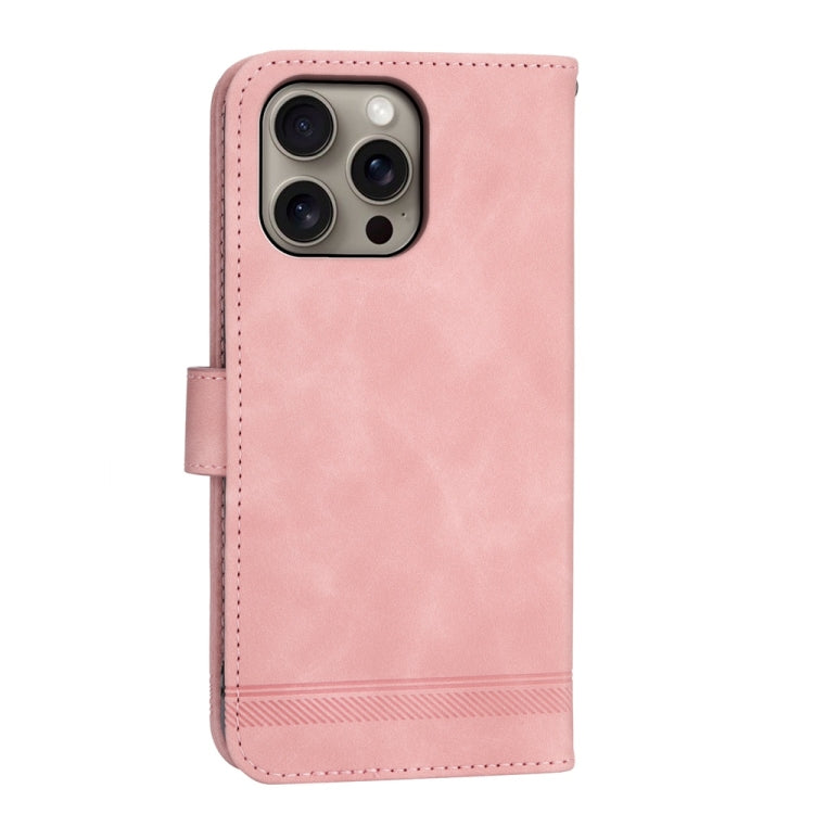 For iPhone 16 Pro Max Dierfeng Dream Line TPU Hybrid PU Leather Phone Case