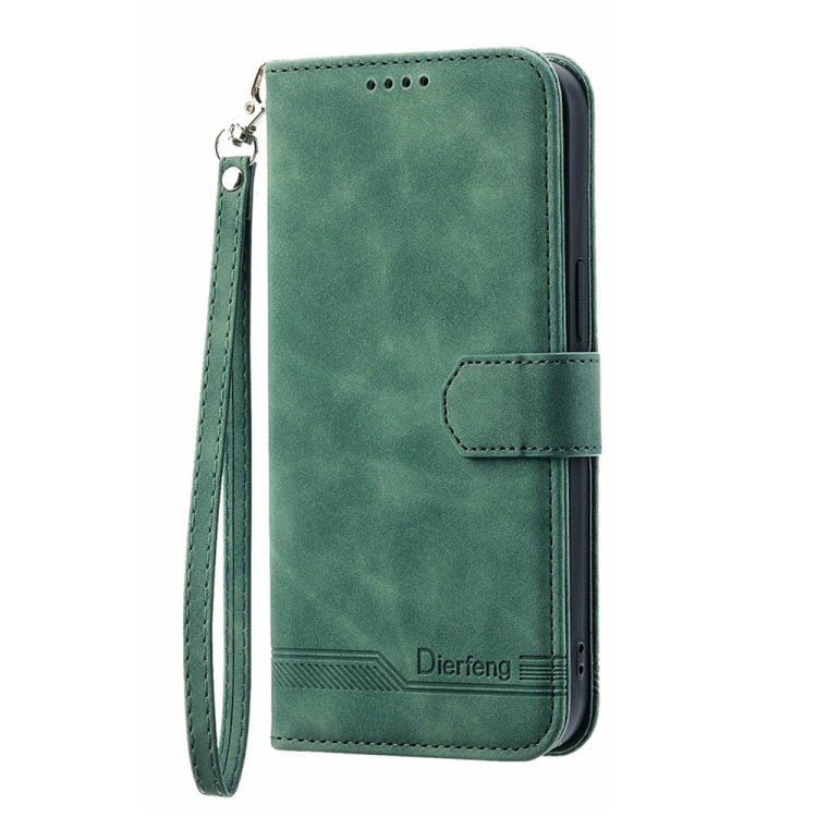 For iPhone 16 Pro Max Dierfeng Dream Line TPU Hybrid PU Leather Phone Case