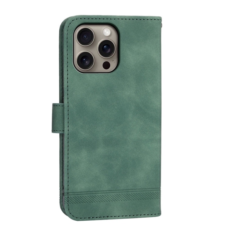 For iPhone 16 Pro Max Dierfeng Dream Line TPU Hybrid PU Leather Phone Case