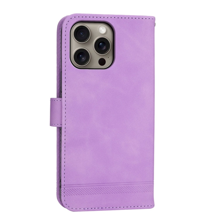 For iPhone 16 Pro Max Dierfeng Dream Line TPU Hybrid PU Leather Phone Case