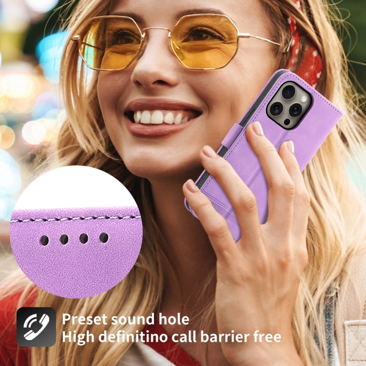 For iPhone 16 Pro Max Dierfeng Dream Line TPU Hybrid PU Leather Phone Case