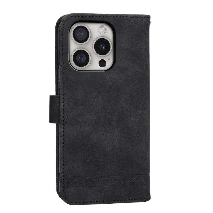 For iPhone 16 Pro Dierfeng Dream Line TPU Hybrid PU Leather Phone Case