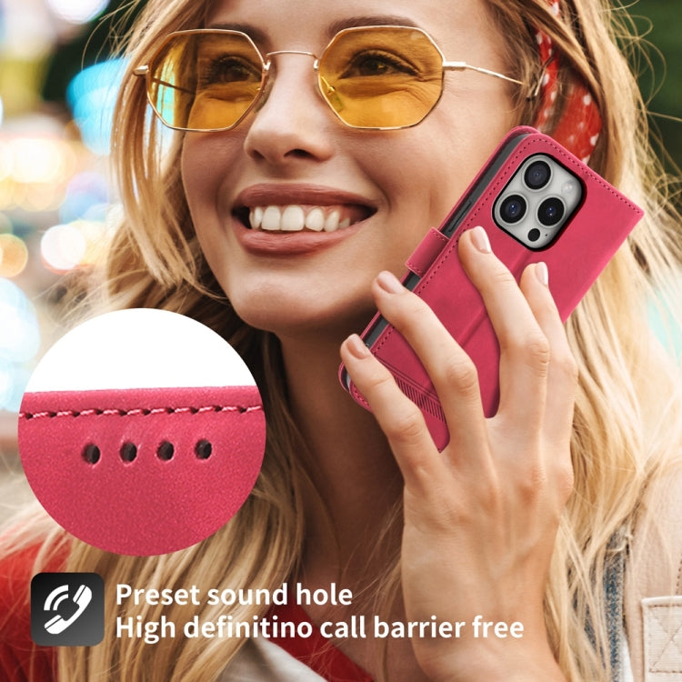 For iPhone 16 Pro Dierfeng Dream Line TPU Hybrid PU Leather Phone Case