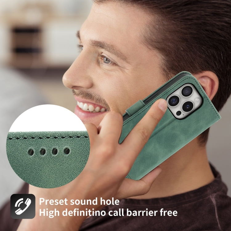 For iPhone 16 Pro Dierfeng Dream Line TPU Hybrid PU Leather Phone Case