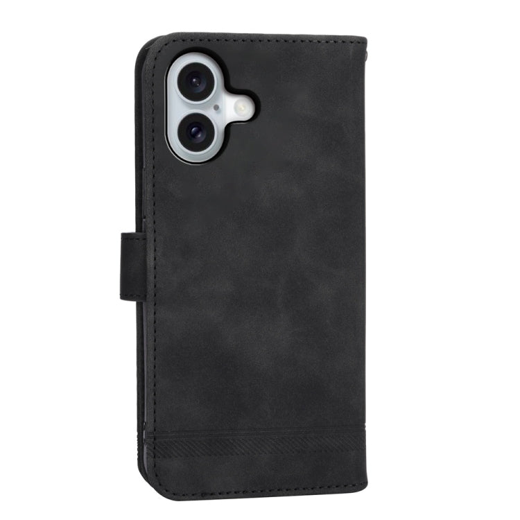 For iPhone 16 Dierfeng Dream Line TPU Hybrid PU Leather Phone Case