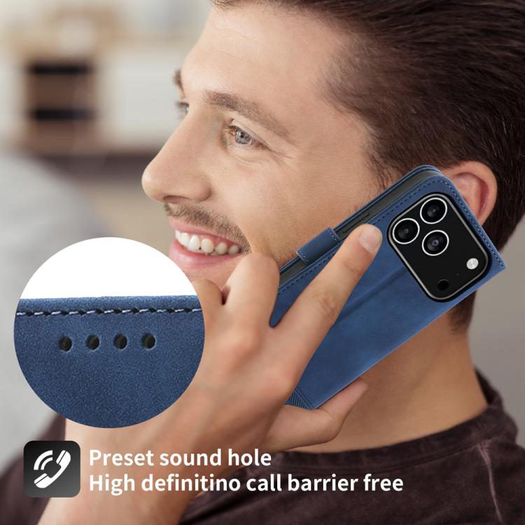 For iPhone 17 Pro Dierfeng Dream Line TPU Hybrid PU Leather Phone Case