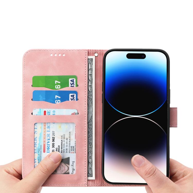 For iPhone 17 Pro Dierfeng Dream Line TPU Hybrid PU Leather Phone Case