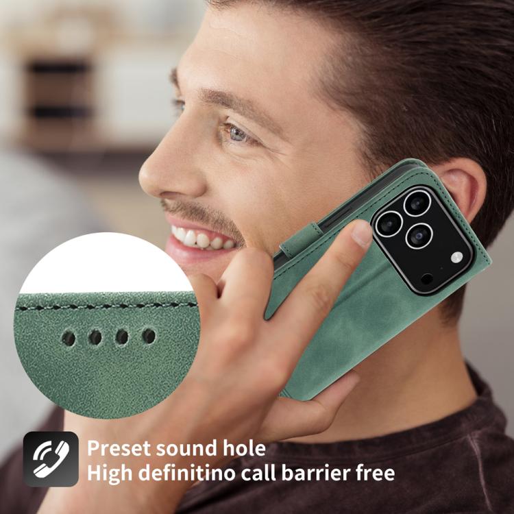 For iPhone 17 Pro Dierfeng Dream Line TPU Hybrid PU Leather Phone Case