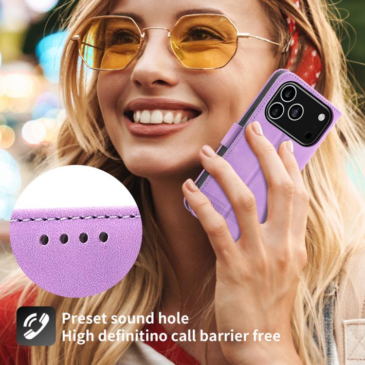For iPhone 17 Pro Dierfeng Dream Line TPU Hybrid PU Leather Phone Case