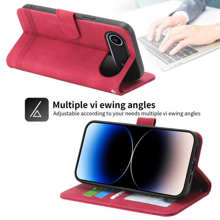 For iPhone Air Dierfeng Dream Line TPU Hybrid PU Leather Phone Case