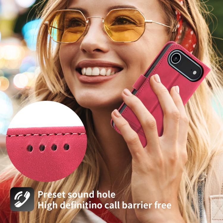 For iPhone Air Dierfeng Dream Line TPU Hybrid PU Leather Phone Case