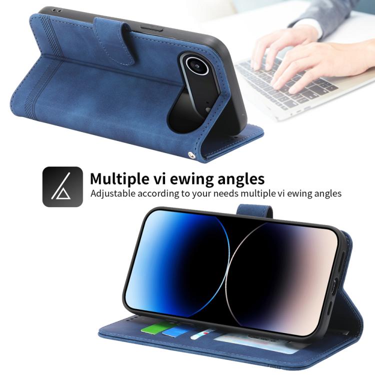 For iPhone Air Dierfeng Dream Line TPU Hybrid PU Leather Phone Case