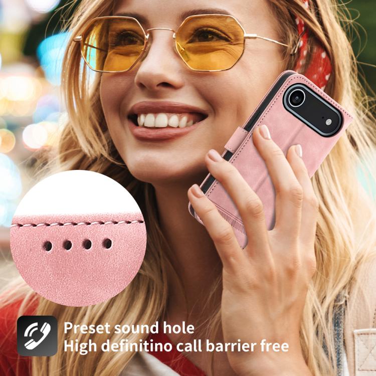For iPhone Air Dierfeng Dream Line TPU Hybrid PU Leather Phone Case