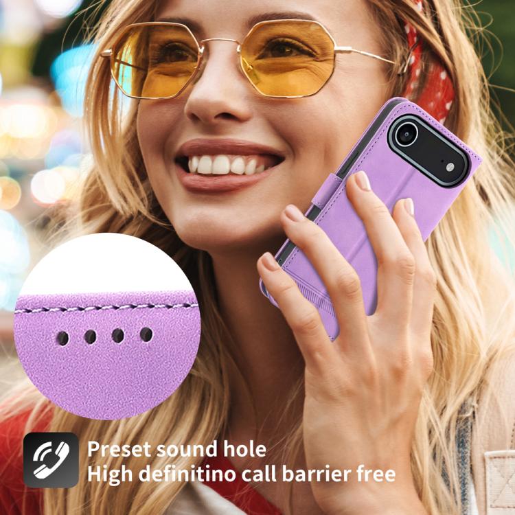 For iPhone Air Dierfeng Dream Line TPU Hybrid PU Leather Phone Case