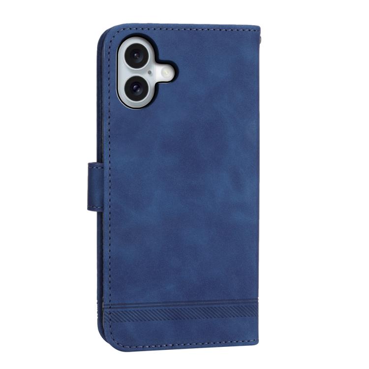 For iPhone 17 Dierfeng Dream Line TPU Hybrid PU Leather Phone Case