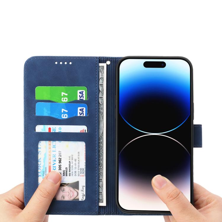 For iPhone 17 Dierfeng Dream Line TPU Hybrid PU Leather Phone Case