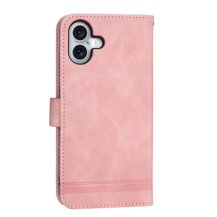 For iPhone 17 Dierfeng Dream Line TPU Hybrid PU Leather Phone Case
