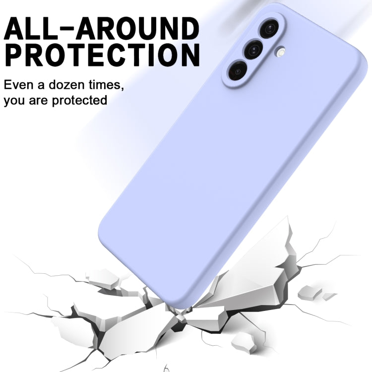 For Samsung Galaxy A36 5G Solid Color Liquid Silicone Dropproof Full Coverage Phone Case
