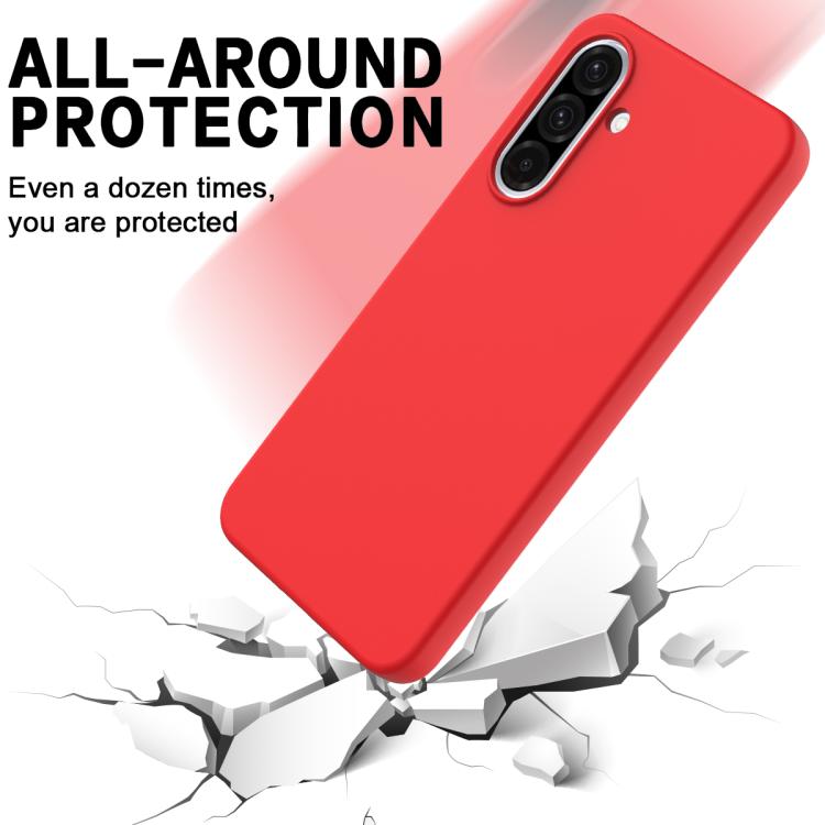 For Samsung Galaxy A37 5G Solid Color Liquid Silicone Dropproof Full Coverage Phone Case