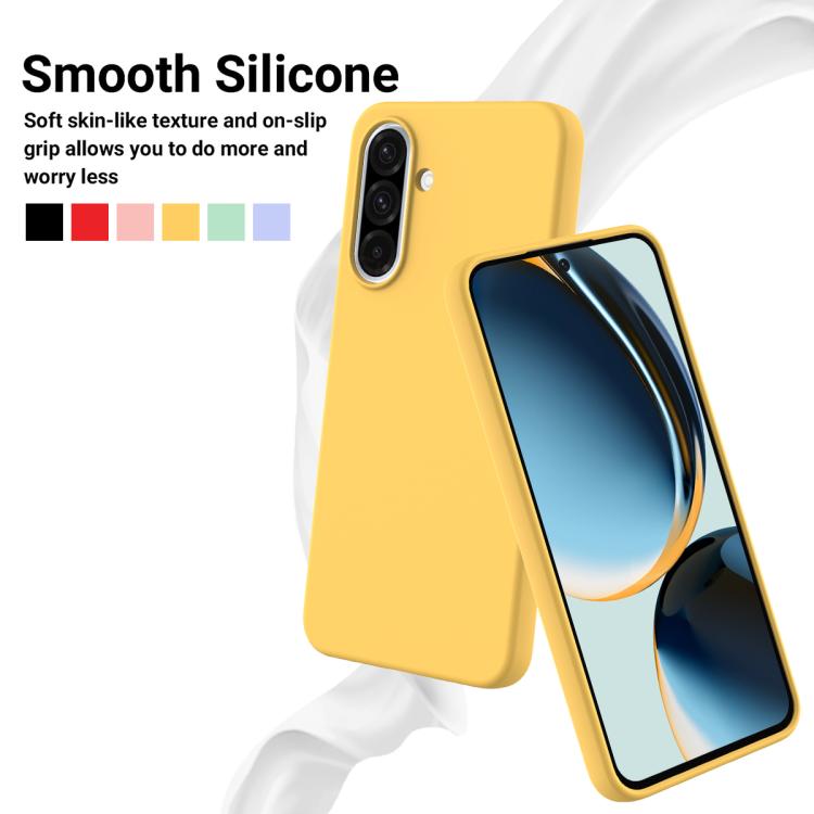 For Samsung Galaxy A37 5G Solid Color Liquid Silicone Dropproof Full Coverage Phone Case
