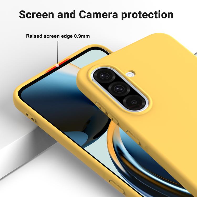 For Samsung Galaxy A37 5G Solid Color Liquid Silicone Dropproof Full Coverage Phone Case