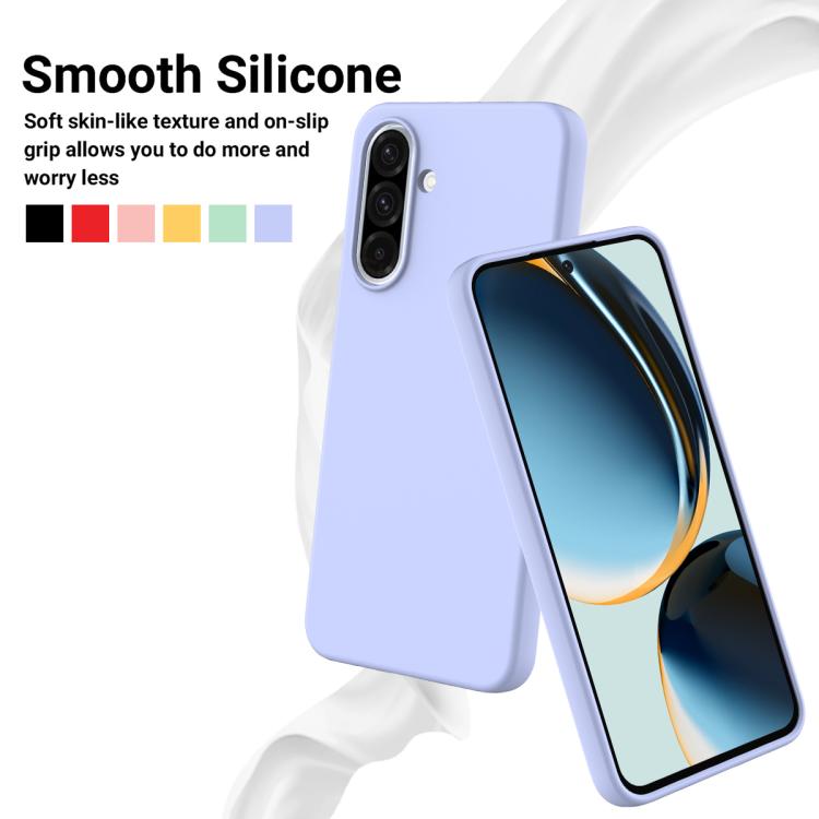 For Samsung Galaxy A37 5G Solid Color Liquid Silicone Dropproof Full Coverage Phone Case