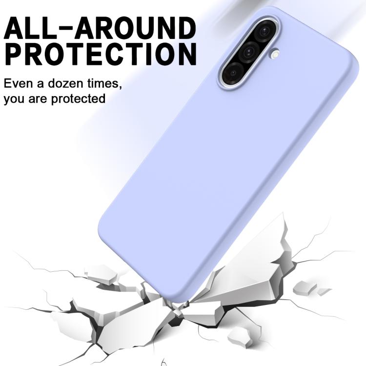 For Samsung Galaxy A37 5G Solid Color Liquid Silicone Dropproof Full Coverage Phone Case