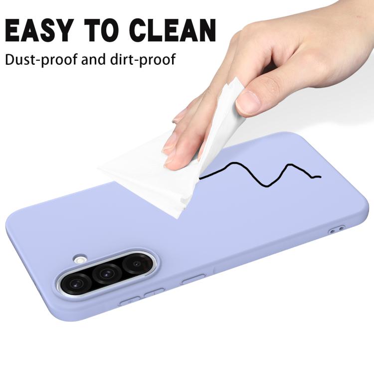 For Samsung Galaxy A37 5G Solid Color Liquid Silicone Dropproof Full Coverage Phone Case