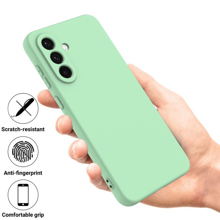 For Galaxy A27 5G Solid Color Liquid Silicone Dropproof Full Coverage Phone Case