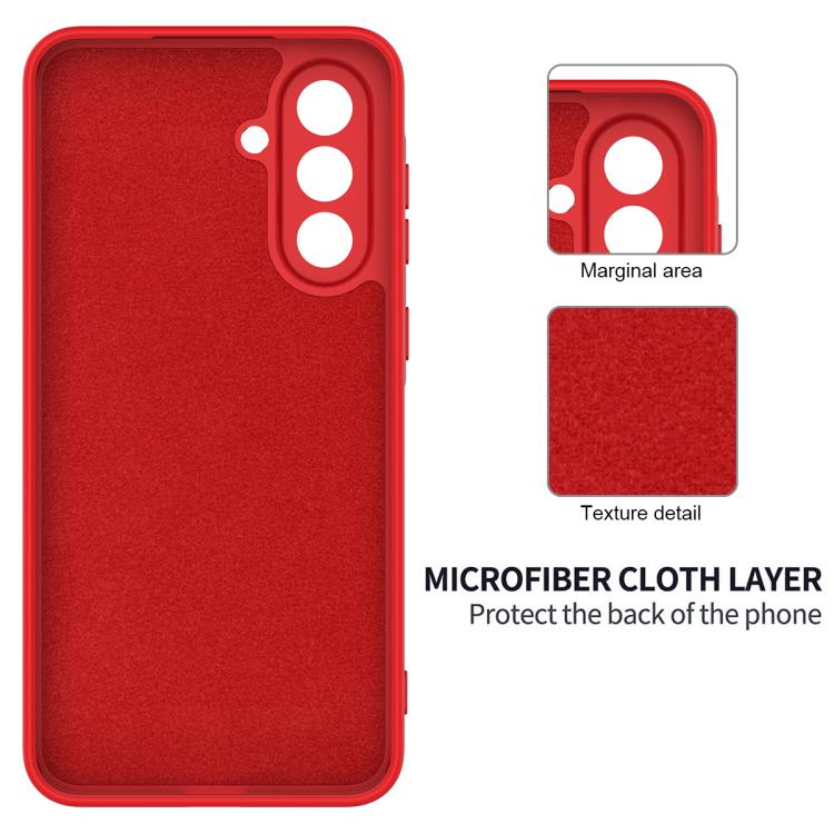 For Galaxy A27 5G Solid Color Liquid Silicone Dropproof Full Coverage Phone Case
