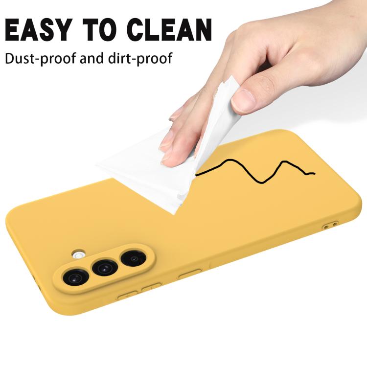 For Galaxy A27 5G Solid Color Liquid Silicone Dropproof Full Coverage Phone Case