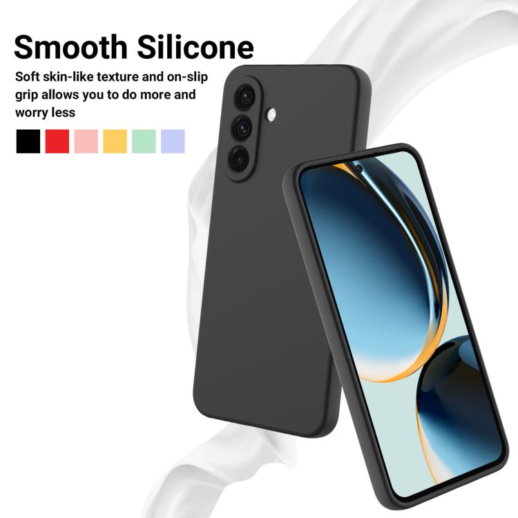 For Galaxy A27 5G Solid Color Liquid Silicone Dropproof Full Coverage Phone Case