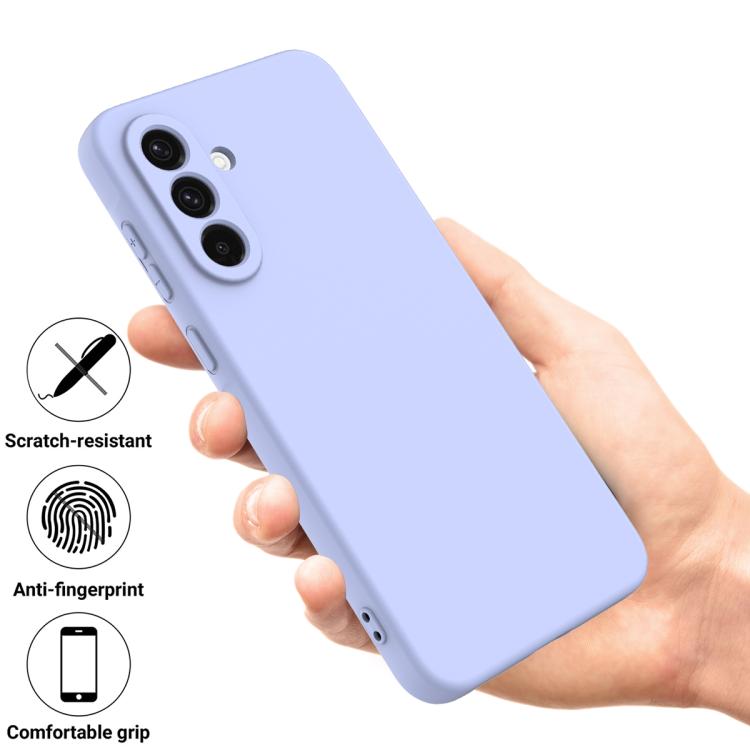 For Galaxy A27 5G Solid Color Liquid Silicone Dropproof Full Coverage Phone Case