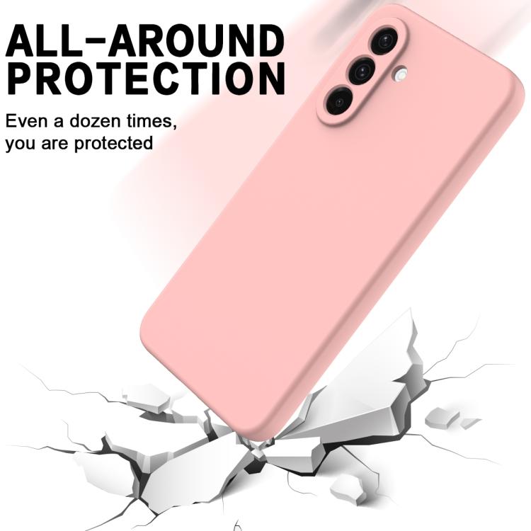 For Galaxy A27 5G Solid Color Liquid Silicone Dropproof Full Coverage Phone Case