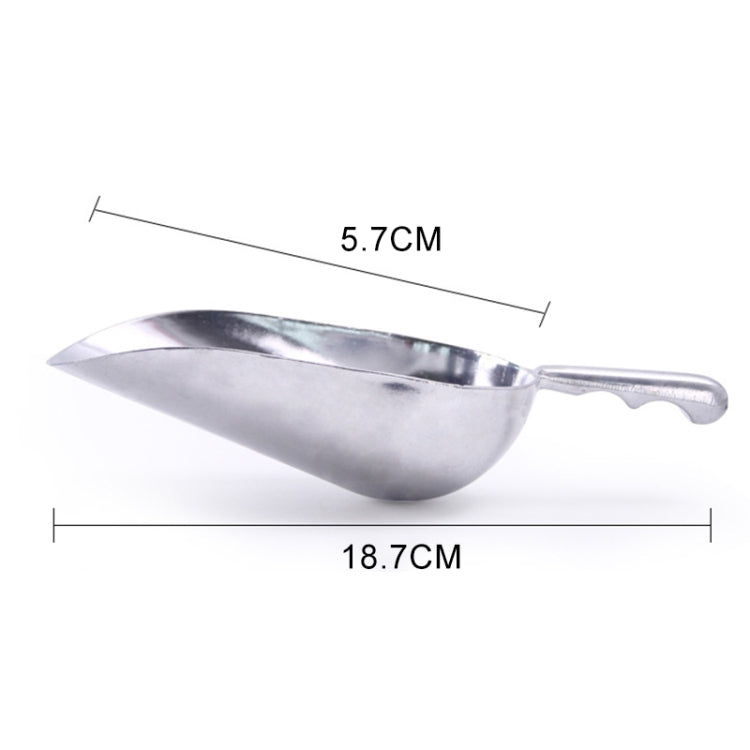 2 PCS Stainless Steel Multifunctional Shovel Aluminum Alloy Ice Shovel Food Tea Shovel Tea Spoon, Size:S